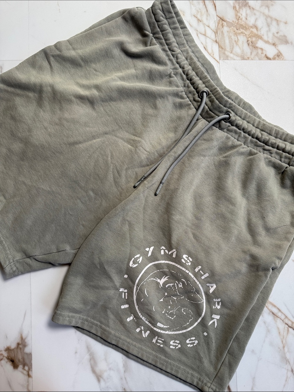 Gymshark Graphic Sweat Shorts Sz M Bodybuilding Fitness Workout Back to school